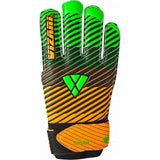 Vizari Saturn F.P. Goalkeeper Gloves W/ Finger Support – Green/Orange
