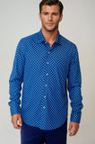 Retro Blues Long Sleeve Tech Shirt