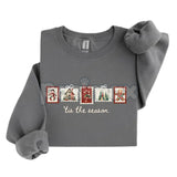 Retro Winter Stamp Sweatshirt | Vintage Holiday Postal Jumper | Nostalgic Christmas Mail Crewneck | Philately Gift