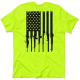 Rifle Flag - Safety Yellow T-Shirt