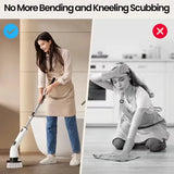 9-in-1 USB Rechargeable Electric Cleaning Brush Telescopic Handle 8 Brush Heads Multi-Surface Cleaner for Home Car