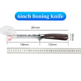 9 Types of Stainless Steel Kitchen Knife, Japanese Chef Knife, Meat Cleaver, Santoku, Bread, Boning, Slicing, Fruit Knife with Gift Box