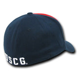 Flex Military Caps,Coastguard, Red, L_Xl