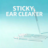Gentle Ear Wax Cleaner for Sensitive Ears - Sticky Ear Cleaner， Hygienic Disposable Ear Picks with Travel Case, Earwax Removal Tool by