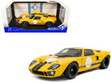 1968 Ford GT40 MK1 Yellow with Black Stripes Competition Series 1/18 Diecast Model Car by Solido