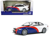 2000 BMW E46 M3 Streetfighter White with Blue and Red Graphics 1/18 Diecast Model Car by Solido