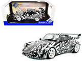 2022 RWB Bodykit #13 The Zebra Black and White Striped 1/18 Diecast Model Car by Solido