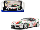 2024 Toyota GR Supra #36 Toyota Racing Tribute White with Green and Red Graphics 1/18 Diecast Model Car by Solido