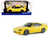 1999 Nissan Silvia (S15) SpecR Aero RHD (Right Hand Drive) Lightning Yellow 1/18 Diecast Model Car by Solido