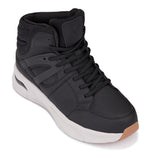 CALTO - S23411 - 3.2 Inches Taller (Black/Grey Sole) - High-Top Height-Boosting Sneaker
