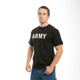 Classic Military T'S, Army Text, Blk, M