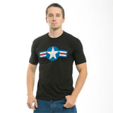30 Single Tee, Us Airforce 4, Black, L