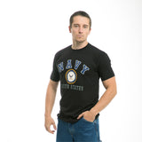 30 Single Tee, Us Navy Classic, Black,2X