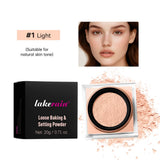 Lakerain Loose Baking Setting Powder Oil Control Natural Matte Finish Long Lasting Makeup Setting Powder Korean Cosmetic 4colors