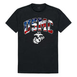Flag Letter Tee, Marines, Black, XL