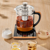 1.8L Electric Glass Tea Kettle - Multifunction Hot Water Boiler with Keep Warm & 6 Temp Settings, BPA-Free glass teapot