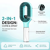 Refillable Spray Hair Comb Anti Static Detangling Brush Eliminate Frizz Tangles Portable Hair Styling Water Spray Brush For All Hair Types