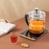 1.8L Electric Glass Tea Kettle - Multifunction Hot Water Boiler with Keep Warm & 6 Temp Settings, BPA-Free glass teapot