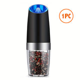 Gravity Electric Salt And Pepper Mill, Tilt To Grind Automatically, Battery Powered, Coarseness Adjustable, Upgraded Large Capac