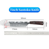 9 Types of Stainless Steel Kitchen Knife, Japanese Chef Knife, Meat Cleaver, Santoku, Bread, Boning, Slicing, Fruit Knife with Gift Box