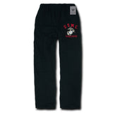 Fleece Pants, Us Marines, Black, S