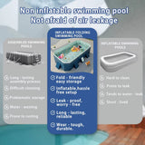 Outdoor Swimming Pool Foldable Big Capacity Non-Inflatable Family Pool Thickened Wear-Resistant for Summer Water Party Fun in the Sun