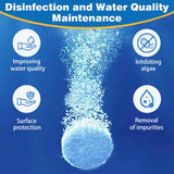 3 Inch Chlorine Tablets 50 LB Bucket, Premium Stabilized Pool Chlorine, Slow Dissolving Long Lasting Swimming Pool Water Treatment and Sanitizer