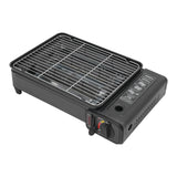 Gas Barbecue Grill, Butane LPG Stove 2.2KW Power, Camping Gas Stove Tabletop with Grilling Nets, Double-row Firepower Tubes