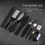 Stainless Steel Pedicure Tool Kit Foot File Dead Skin And Callus Removal Trimming Supplies For Household Personal Foot Care Daily Maintenance