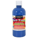 Art-Time Washable Fluorescent Blue Tempera Paint, 16oz
