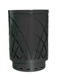 Saw40P-Ft-Bk-Vv Ergode Sawgrass Can - Decorative Waste Receptacle For City Streets, Malls, Parks & Offices - Durable Galvanneal