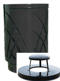 Saw40P-Rc-Bk-Vv Ergode Sawgrass Can - Decorative Waste Receptacle For City Streets, Malls, Parks, And Office Complexes. Durable