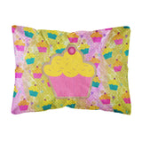 Caroline'S Treasures Sb3003Pw1216 Cupcake Canvas Fabric Decorative Pillow, Large, Multicolor