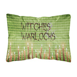 Caroline'S Treasures Witches & Warlocks Halloween Canvas Fabric Decorative Pillow, Large, Multicolor