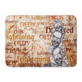 Caroline'S Treasures Creepy, Haunted And Frightful Halloween Floor Mat, 19 X 27, Multicolor