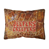 Caroline'S Treasures Jeepers Creepers With Bat & Spider Web Fabric Decorative Pillow, Large, Multicolor