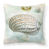 Caroline'S Treasures Sb3029Pw1414 Shells Canvas Fabric Decorative Pillow, Large, Multicolor