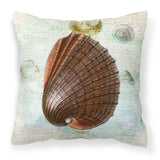Caroline'S Treasures Sb3032Pw1414 Shells Canvas Fabric Decorative Pillow, Large, Multicolor