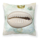 Caroline'S Treasures Sb3038Pw1414 Shells Canvas Fabric Decorative Pillow, Large, Multicolor