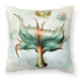 Caroline'S Treasures Sb3039Pw1414 Mermaids And Mermen Mermaid Tail Decorative Pillow, Large, Multicolor