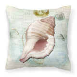 Caroline'S Treasures Sb3041Pw1414 Shells Canvas Fabric Decorative Pillow, Large, Multicolor