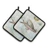 Caroline'S Treasures Fish Pair Of Pot Holders Sb3042Pthd, 7.5Hx7.5W, Multicolor