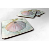 Caroline'S Treasures Sb3046Fc Anemone Foam Coasters (Set Of 4), 3.5 H X 3.5 W, Multicolor