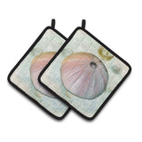 Caroline'S Treasures Anemone Pair Of Pot Holders Sb3046Pthd, 7.5Hx7.5W, Multicolor