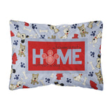 Caroline'S Treasures A House Is Not A Home Without A Dog Canvas Fabric Decorative Pillow, Large, Multicolor