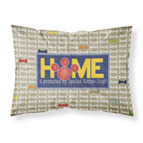 Caroline'S Treasures Sb3053Pillowcase Home Is Protected By Spoiled Rotten Dogs Moisture Wicking Fabric Standard Pillowcase, La