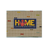 Caroline'S Treasures Sb3053Plmt Home Is Protected By Spoiled Rotten Dogs Fabric Placemat, Multicolor