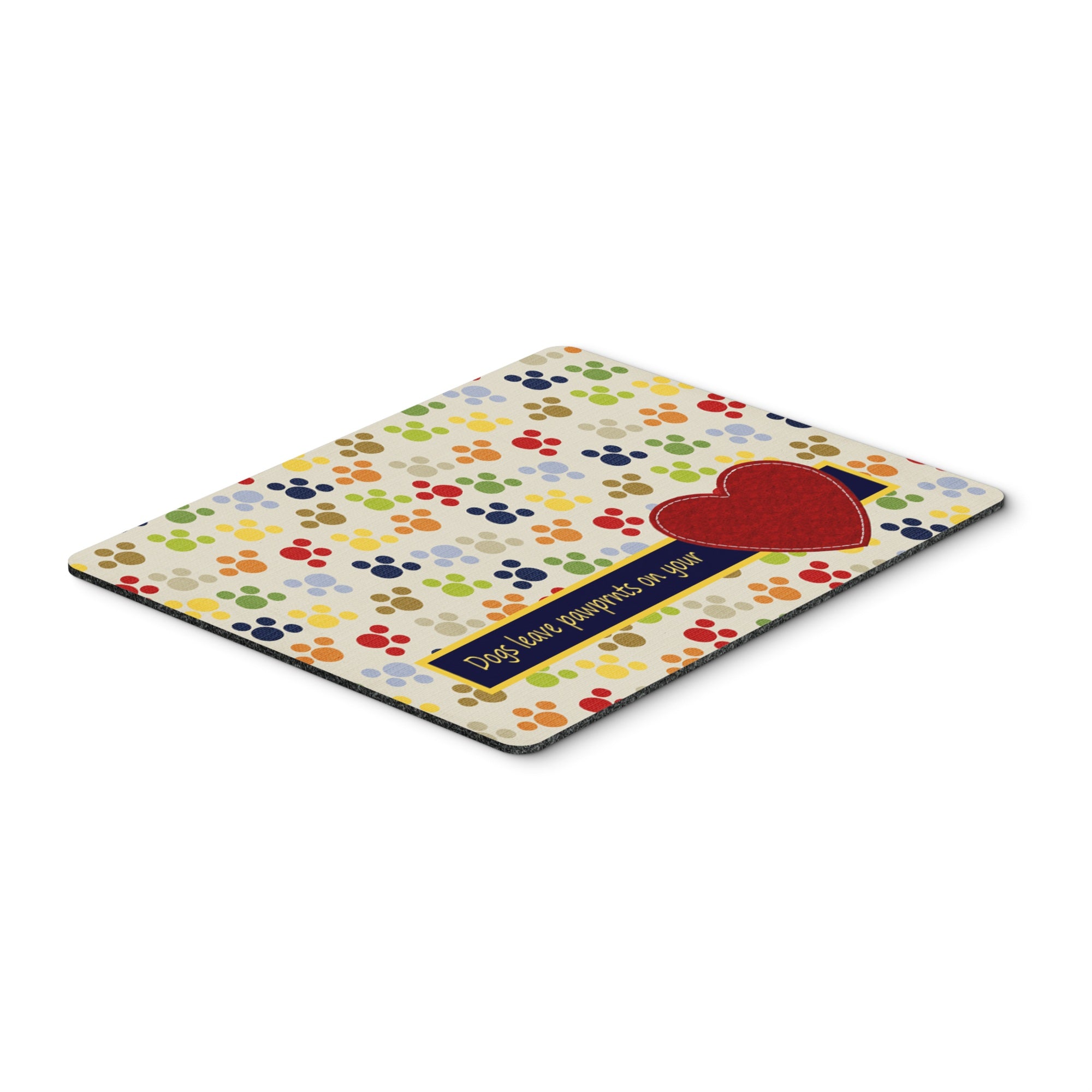 Caroline'S Treasures Dogs Leave Pawprints On Your Heart Mouse Pad/Hot Pad/Trivet (Sb3054Mp)