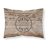 Caroline'S Treasures Sb3057Pillowcase Genuine Cow Boy Branded Moisture Wicking Fabric Standard Pillowcase, Large, Multicolor