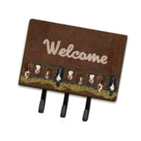 Caroline'S Treasures Sb3058Th68 Welcome Mat With Cows Leash Or Key Holder, Large, Multicolor